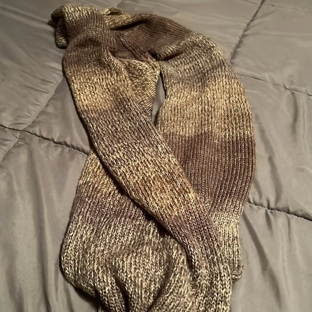 Mossimo Women’s Y2K Brown Tones Cowl Infinity Scarf Autumn Millennial Fashion